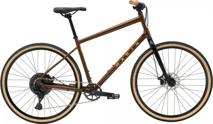 Велосипед міський 28" MARIN Kentfield 2 Gloss Brown Black Yellow